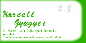marcell gyugyei business card